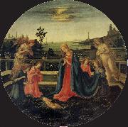 Filippino Lippi The Adoration of the Infant Christ USA oil painting artist